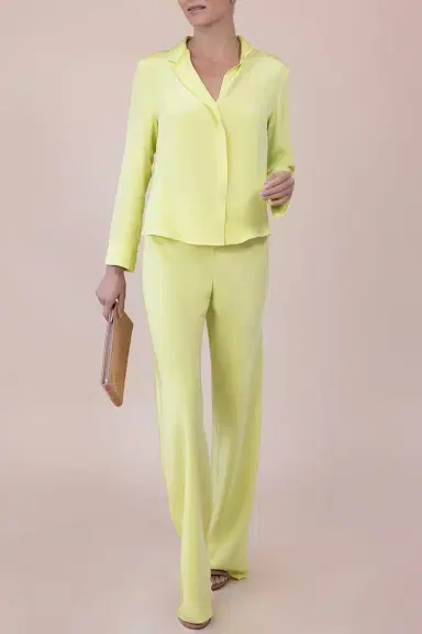 PETER COHEN Bias Wide Leg Pant - Pistachio | Thumbnail 3 PETER COHEN Bias Wide Leg Pant - Pistachio | Thumbnail 3