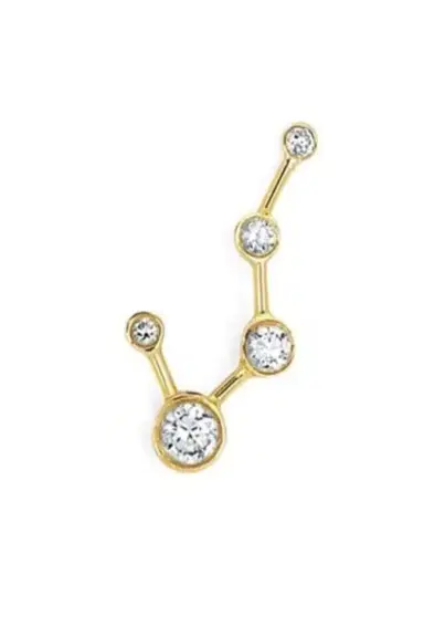 LOGAN HOLLOWELL Big Dipper Diamond Constellation Stud | Thumbnail 3 LOGAN HOLLOWELL Big Dipper Diamond Constellation Stud | Thumbnail 3