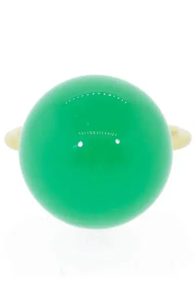 IRENE NEUWIRTH JEWELRY Chrysoprase Sphere Ring | Thumbnail 5 IRENE NEUWIRTH JEWELRY Chrysoprase Sphere Ring | Thumbnail 5
