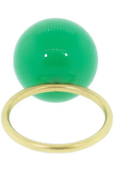 IRENE NEUWIRTH JEWELRY Chrysoprase Sphere Ring | Thumbnail 6 IRENE NEUWIRTH JEWELRY Chrysoprase Sphere Ring | Thumbnail 6