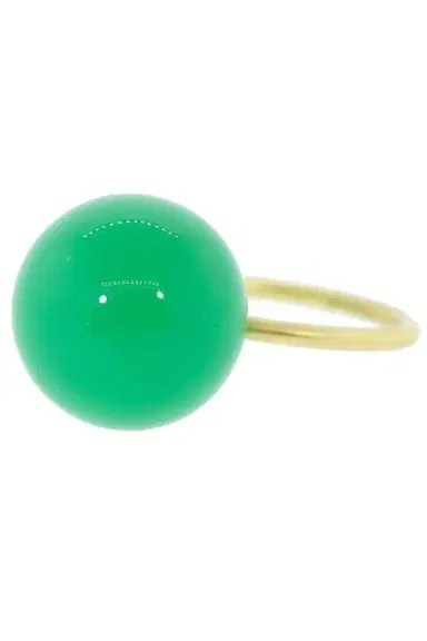 IRENE NEUWIRTH JEWELRY Chrysoprase Sphere Ring | Thumbnail 1 IRENE NEUWIRTH JEWELRY Chrysoprase Sphere Ring | Thumbnail 1