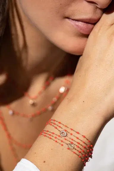 Gigi Clozeau Classic Gigi Bracelet - 6.7in - Coral | Thumbnail 2 Gigi Clozeau Classic Gigi Bracelet - 6.7in - Coral | Thumbnail 2