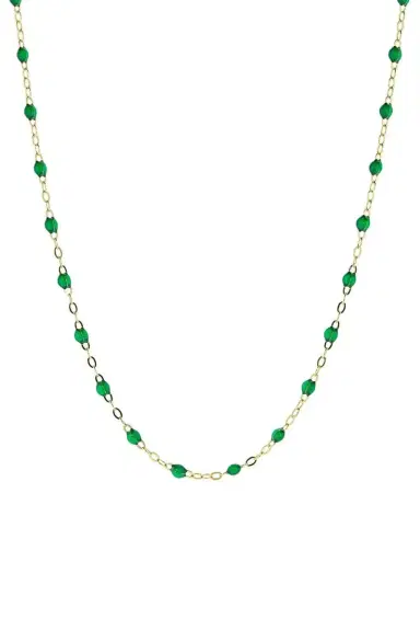 Gigi Clozeau Classic Gigi Necklace - 16.5in - Emerald | Thumbnail 2 Gigi Clozeau Classic Gigi Necklace - 16.5in - Emerald | Thumbnail 2