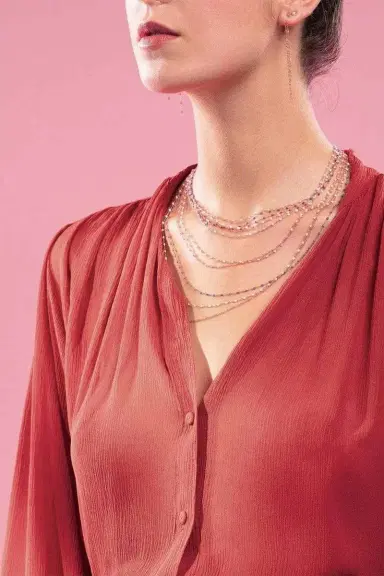 Gigi Clozeau Classic Gigi Necklace - 16.5in - Lilac | Thumbnail 2 Gigi Clozeau Classic Gigi Necklace - 16.5in - Lilac | Thumbnail 2