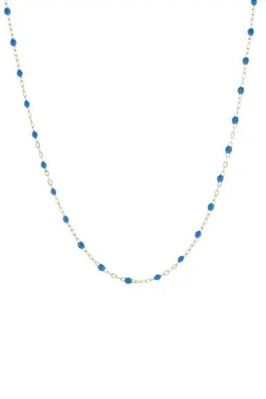 Gigi Clozeau Classic Gigi Sautoir Necklace - 24in - Blue | Thumbnail 1 Gigi Clozeau Classic Gigi Sautoir Necklace - 24in - Blue | Thumbnail 1