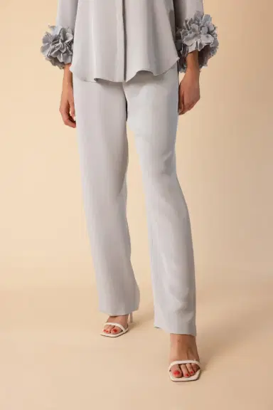 CATHERINE REGEHR Classic Pull On Pant - Silver Blue | Thumbnail 3 CATHERINE REGEHR Classic Pull On Pant - Silver Blue | Thumbnail 3