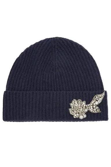 Erdem Embroidered Knitted Hat | Thumbnail 1 Erdem Embroidered Knitted Hat | Thumbnail 1