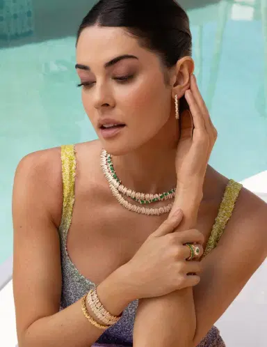 Suzanne Kalan Emerald Diamond Baguette Ring | Thumbnail 4 Suzanne Kalan Emerald Diamond Baguette Ring | Thumbnail 4