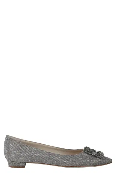 Manolo Blahnik Hangisi Flat - Bronze | Thumbnail 1 Manolo Blahnik Hangisi Flat - Bronze | Thumbnail 1
