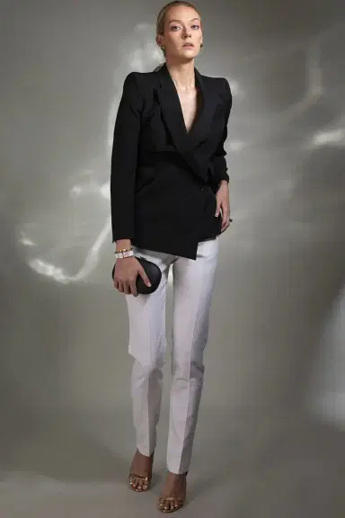 Alexander McQueen High Waist Trouser | Thumbnail 2 Alexander McQueen High Waist Trouser | Thumbnail 2