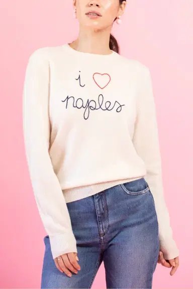 LINGUA FRANCA I Love Naples Crewneck | Thumbnail 2 LINGUA FRANCA I Love Naples Crewneck | Thumbnail 2
