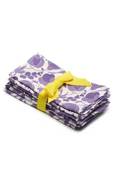 La DoubleJ Large Napkins Set Of 6 - Wildbird Viola | Thumbnail 1 La DoubleJ Large Napkins Set Of 6 - Wildbird Viola | Thumbnail 1