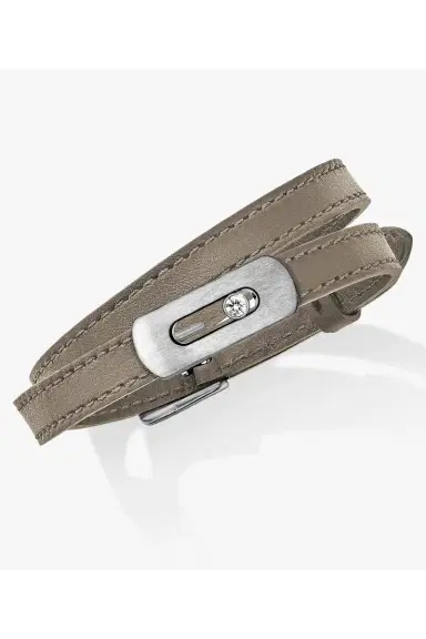 Messika My Move Leather Bracelet - Taupe | Thumbnail 5 Messika My Move Leather Bracelet - Taupe | Thumbnail 5