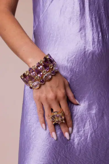 TONY DUQUETTE Pink Amethyst Royalty Crown Ring | Thumbnail 4 TONY DUQUETTE Pink Amethyst Royalty Crown Ring | Thumbnail 4