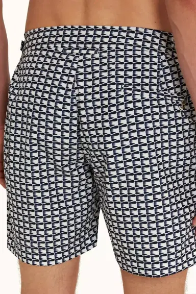 Orlebar Brown Ribbon Print Mid-Length Bulldog Swim Shorts | Thumbnail 3 Orlebar Brown Ribbon Print Mid-Length Bulldog Swim Shorts | Thumbnail 3