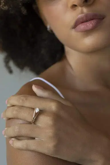 Repossi Serti Inverse Diamond Ring - Rose Gold | Thumbnail 2 Repossi Serti Inverse Diamond Ring - Rose Gold | Thumbnail 2