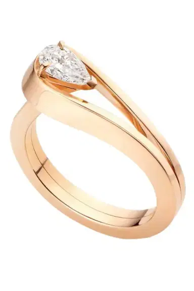 Repossi Serti Inverse Diamond Ring - Rose Gold | Thumbnail 1 Repossi Serti Inverse Diamond Ring - Rose Gold | Thumbnail 1