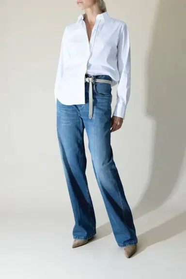 Brunello Cucinelli Shiny Trim Stretch Shirt | Thumbnail 3 Brunello Cucinelli Shiny Trim Stretch Shirt | Thumbnail 3