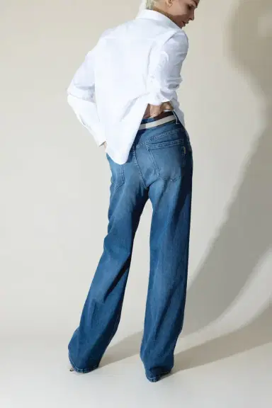 Brunello Cucinelli Shiny Trim Stretch Shirt | Thumbnail 4 Brunello Cucinelli Shiny Trim Stretch Shirt | Thumbnail 4
