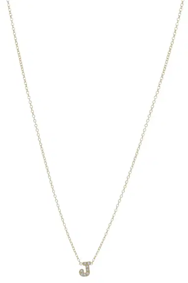 Zoë Chicco Single Initial Necklace | Thumbnail 1 Zoë Chicco Single Initial Necklace | Thumbnail 1