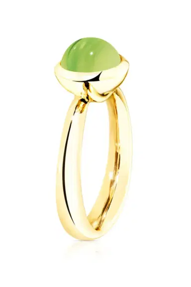 TAMARA COMOLLI Small Peridot Bouton Ring | Thumbnail 2 TAMARA COMOLLI Small Peridot Bouton Ring | Thumbnail 2