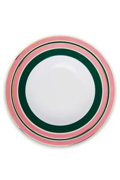 La DoubleJ Soup and Dinner Plates Set Of 2 - Rainbow Verde | Thumbnail 2 La DoubleJ Soup and Dinner Plates Set Of 2 - Rainbow Verde | Thumbnail 2
