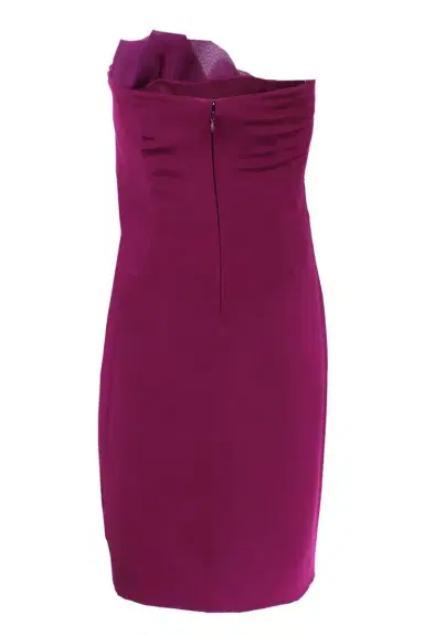 Marchesa Notte Strapless Draped Bodice Dress | Thumbnail 3 Marchesa Notte Strapless Draped Bodice Dress | Thumbnail 3