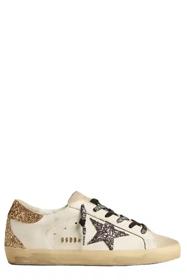 Golden Goose Super Star Glitter Sneaker | Thumbnail 1 Golden Goose Super Star Glitter Sneaker | Thumbnail 1