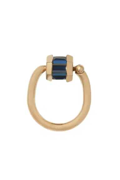 Marla Aaron Total Baguette Trundle Lock Ring | Thumbnail 1 Marla Aaron Total Baguette Trundle Lock Ring | Thumbnail 1