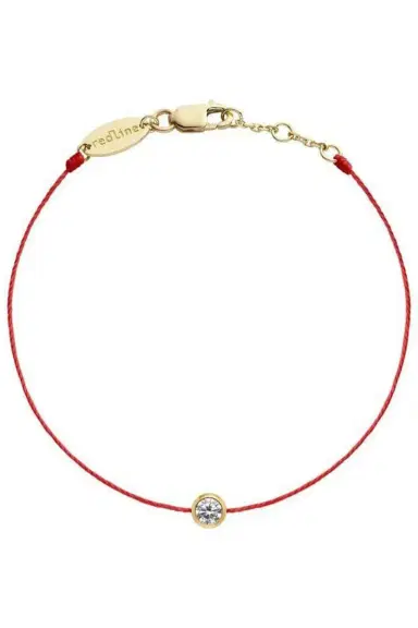 REDLINE Yellow Gold Pure Diamond Red Cord Bracelet | Thumbnail 1 REDLINE Yellow Gold Pure Diamond Red Cord Bracelet | Thumbnail 1