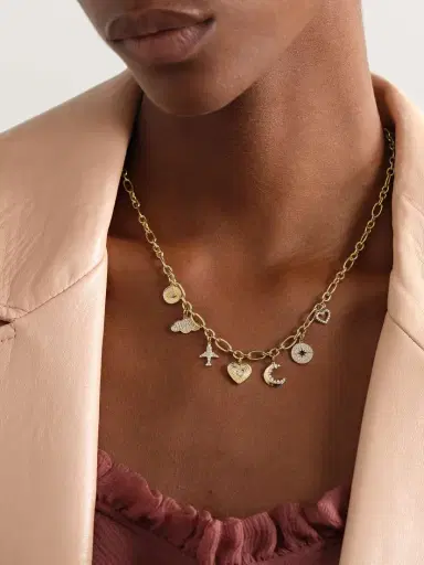 Sydney Evan Jetset 14-karat Gold Diamond Necklace | Thumbnail 2 Sydney Evan Jetset 14-karat Gold Diamond Necklace | Thumbnail 2