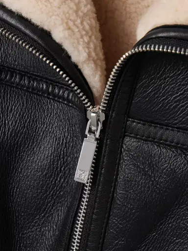 TOTEME Two-tone Shearling Jacket | Thumbnail 5 TOTEME Two-tone Shearling Jacket | Thumbnail 5