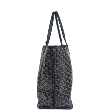 goyard Goyard Anjou PM Navy Goyardine Canvas Palladium Hardware | Thumbnail 3 goyard Goyard Anjou PM Navy Goyardine Canvas Palladium Hardware | Thumbnail 3