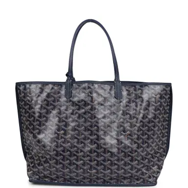 goyard Goyard Anjou PM Navy Goyardine Canvas Palladium Hardware | Thumbnail 4 goyard Goyard Anjou PM Navy Goyardine Canvas Palladium Hardware | Thumbnail 4
