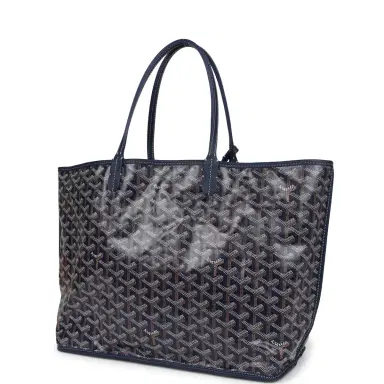 goyard Goyard Anjou PM Navy Goyardine Canvas Palladium Hardware | Thumbnail 5 goyard Goyard Anjou PM Navy Goyardine Canvas Palladium Hardware | Thumbnail 5
