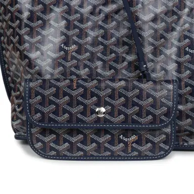 goyard Goyard Anjou PM Navy Goyardine Canvas Palladium Hardware | Thumbnail 6 goyard Goyard Anjou PM Navy Goyardine Canvas Palladium Hardware | Thumbnail 6
