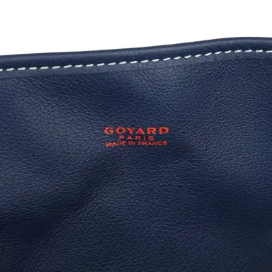 goyard Goyard Anjou PM Navy Goyardine Canvas Palladium Hardware | Thumbnail 8 goyard Goyard Anjou PM Navy Goyardine Canvas Palladium Hardware | Thumbnail 8