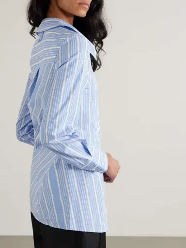 Jacquemus Pablo Asymmetric Striped Cotton-poplin Shirt | Thumbnail 3 Jacquemus Pablo Asymmetric Striped Cotton-poplin Shirt | Thumbnail 3
