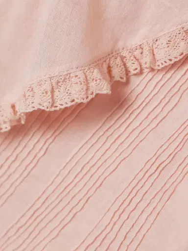 DÔEN Henri Lace-trimmed Ruffled Pintucked Organic Cotton-voile Blouse | Thumbnail 5 DÔEN Henri Lace-trimmed Ruffled Pintucked Organic Cotton-voile Blouse | Thumbnail 5