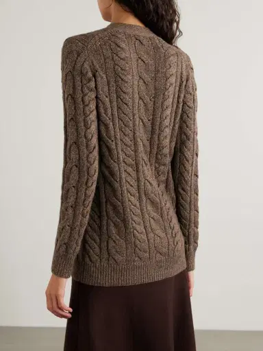 Gabriela Hearst Cable-knit Cashmere Cardigan - x large | Thumbnail 3 Gabriela Hearst Cable-knit Cashmere Cardigan - x large | Thumbnail 3