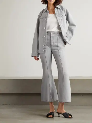 Bottega Veneta Cropped High-rise Flared Jeans | Thumbnail 2 Bottega Veneta Cropped High-rise Flared Jeans | Thumbnail 2