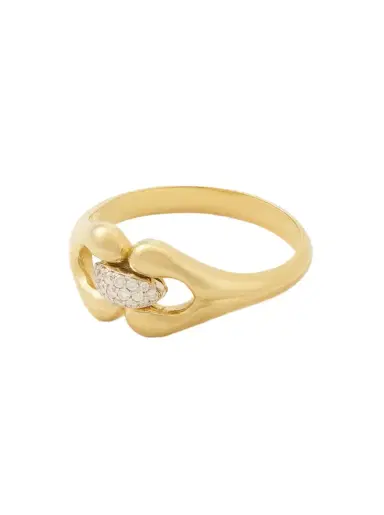 Jenna Blake Mini Nautical 18-karat Gold Diamond Ring | Thumbnail 1 Jenna Blake Mini Nautical 18-karat Gold Diamond Ring | Thumbnail 1