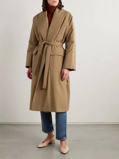 Loro Piana Dwight Belted Silk Coat | Thumbnail 3 Loro Piana Dwight Belted Silk Coat | Thumbnail 3