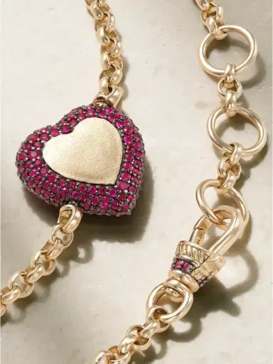 Lucy Delius Love Special Rhodium-plated14-karat Gold Ruby Bracelet | Thumbnail 3 Lucy Delius Love Special Rhodium-plated14-karat Gold Ruby Bracelet | Thumbnail 3