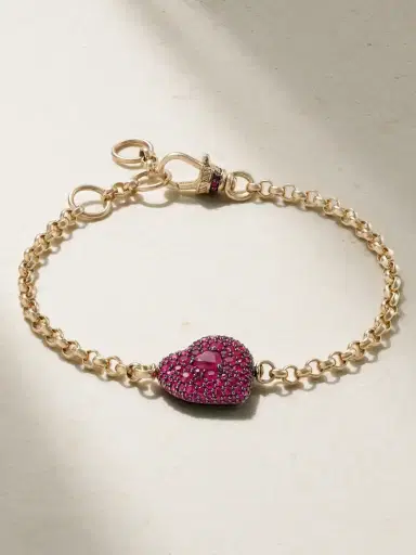 Lucy Delius Love Special Rhodium-plated14-karat Gold Ruby Bracelet | Thumbnail 1 Lucy Delius Love Special Rhodium-plated14-karat Gold Ruby Bracelet | Thumbnail 1