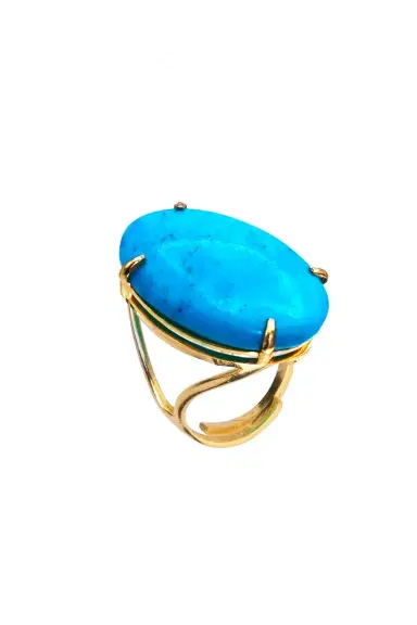 BOUNKIT JEWELRY Turquoise Celine Ring | Thumbnail 1 BOUNKIT JEWELRY Turquoise Celine Ring | Thumbnail 1