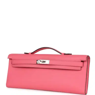 HERMÈS Hermes Kelly Cut Rose Azalee Swift Palladium Hardware | Thumbnail 3 HERMÈS Hermes Kelly Cut Rose Azalee Swift Palladium Hardware | Thumbnail 3
