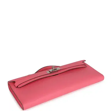 HERMÈS Hermes Kelly Cut Rose Azalee Swift Palladium Hardware | Thumbnail 6 HERMÈS Hermes Kelly Cut Rose Azalee Swift Palladium Hardware | Thumbnail 6