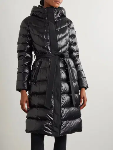 Mackage Coralia Belted Quilted Glossed Recycled-shell Down Coat | Thumbnail 3 Mackage Coralia Belted Quilted Glossed Recycled-shell Down Coat | Thumbnail 3