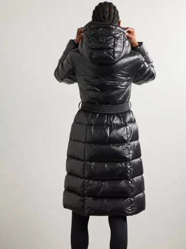 Mackage Coralia Belted Quilted Glossed Recycled-shell Down Coat | Thumbnail 4 Mackage Coralia Belted Quilted Glossed Recycled-shell Down Coat | Thumbnail 4